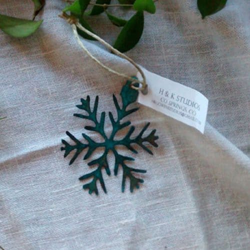 Copper Snowflake Ornament