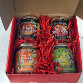 Ela's organic farms gift box