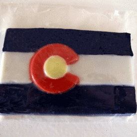 chocolate Colorado flag - small