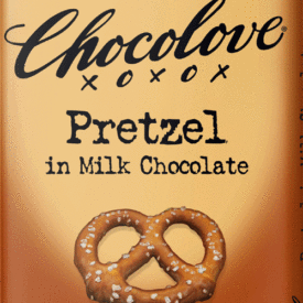 Chocolove pretzels in milk chocolate