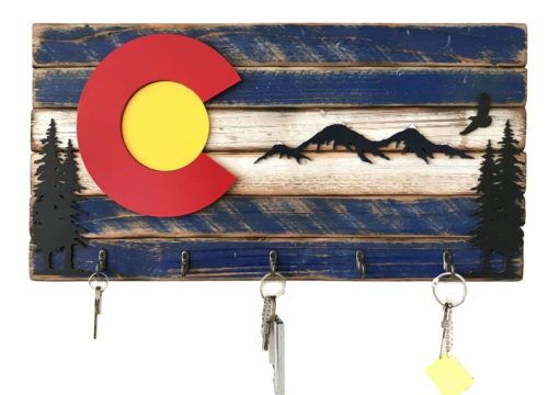 Colorado flag key rack