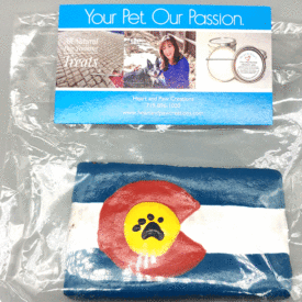 Dog Cookie Colorado flag