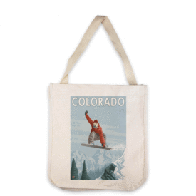 Snowboard Tote Bag