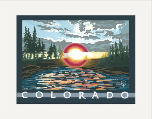 Colorado Flag Matted Print