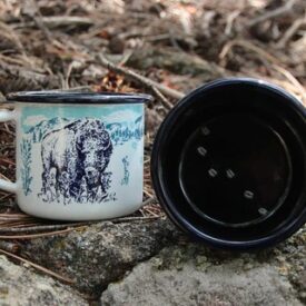 Buffalo Bison enamel mug